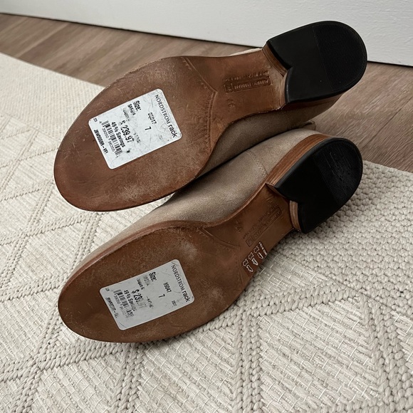 BOOTIES ALBERTO FERMANI BEIGE SUEDE size 7